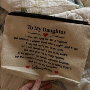 Canvas Sentimental Pouch - Cream